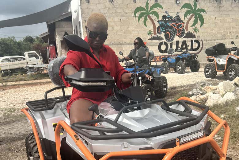 Provando il quad prima di iniziare