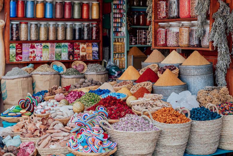 Especias en el zoco de Djerba