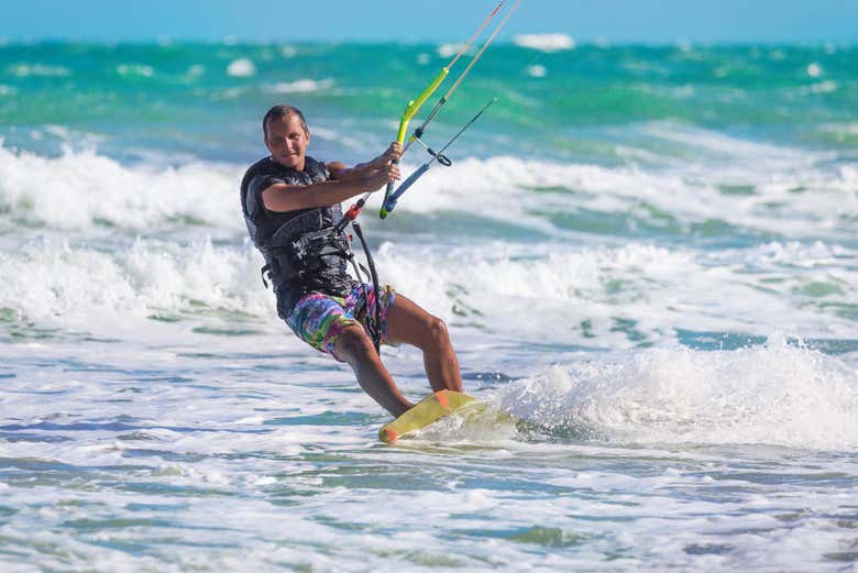 Kitesurf sur l'île de Djerba