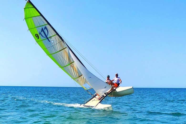 Piroette in catamarano