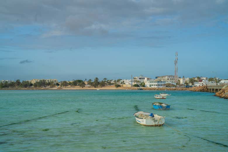 Panorámica de la playa de Djerba