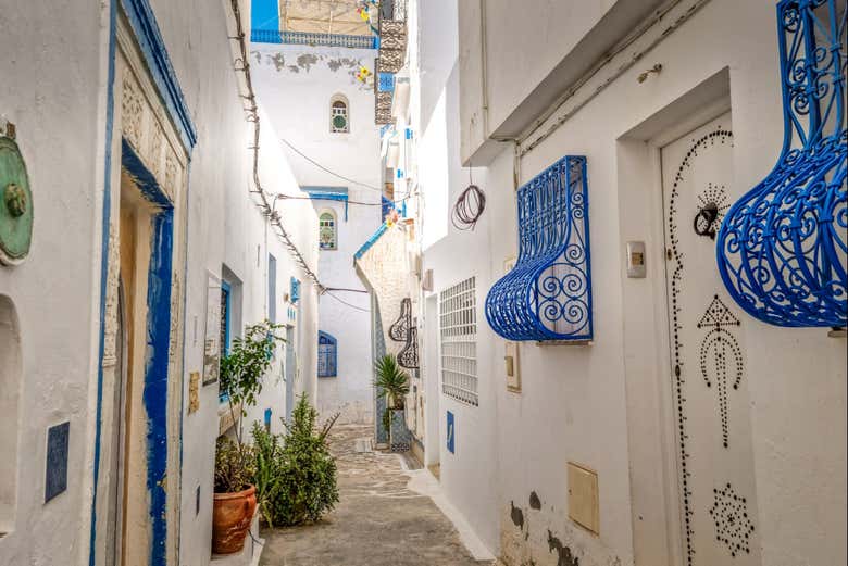 Recorriendo la medina de Hammamet