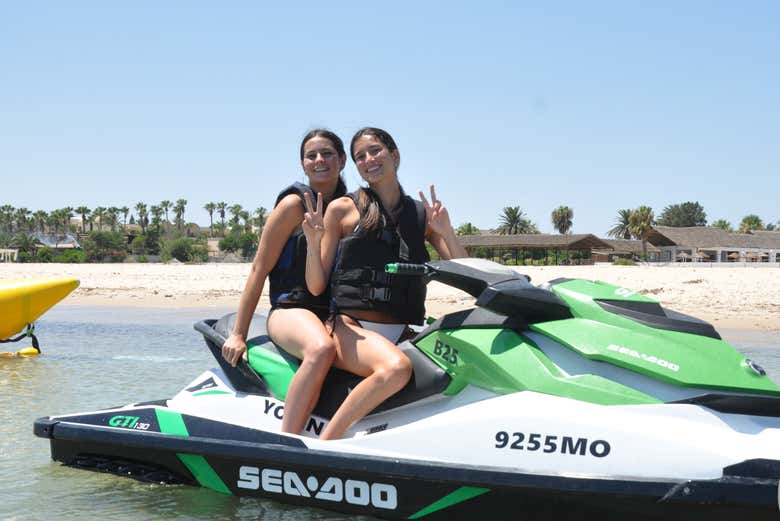¡Momento foto en la moto de agua!