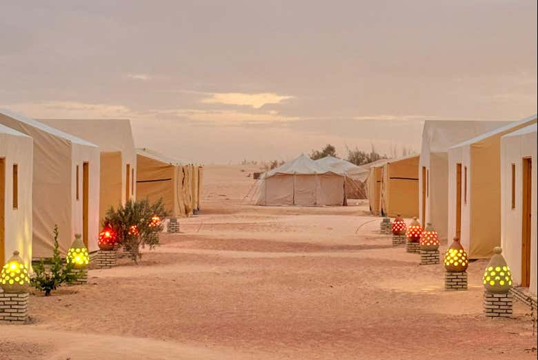 Campamento en el desierto de Douz