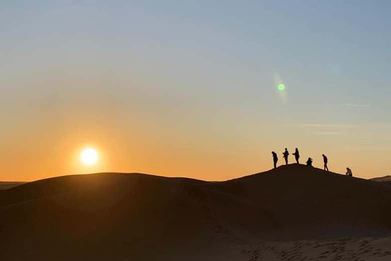 Atardecer en el desierto