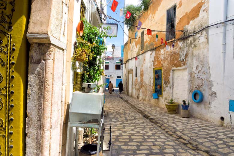 Calle en la Medina de Túnez
