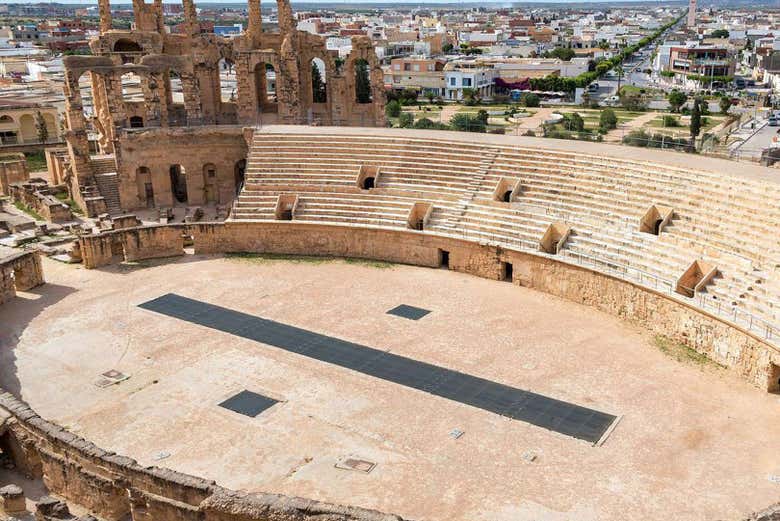 Visitaremos o anfiteatro de El Jem