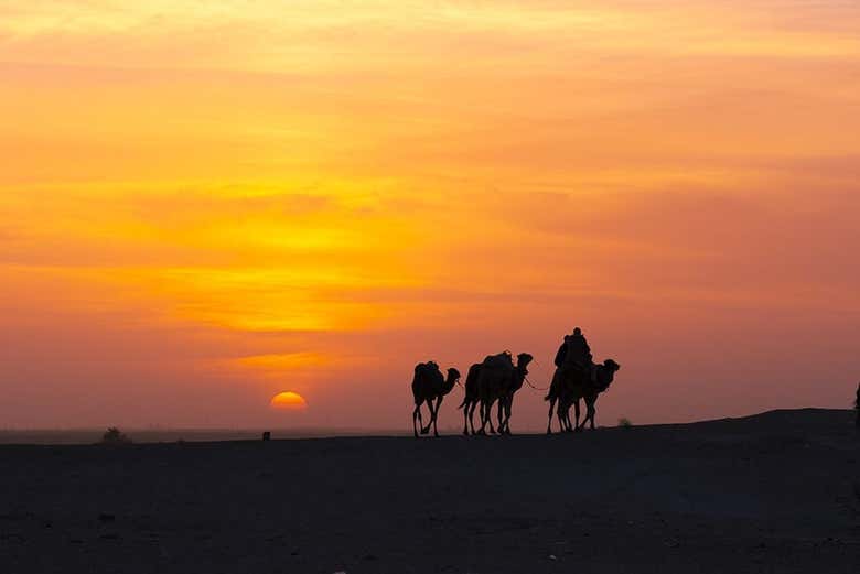Puesta de sol en Douz