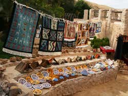 Venta de alfombras en Túnez