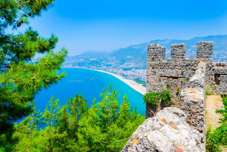 Vista su Alanya dal castello