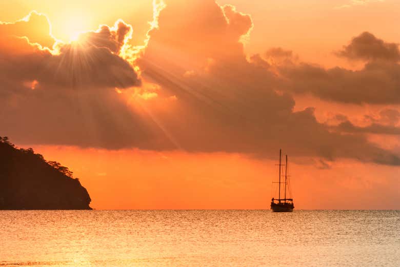 Contemplando o entardecer