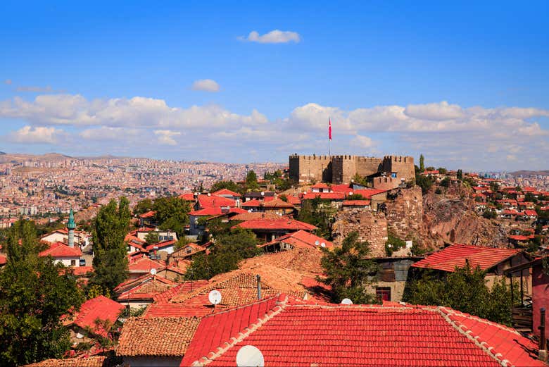 El Castillo de Ankara domina buena parte de la ciudad