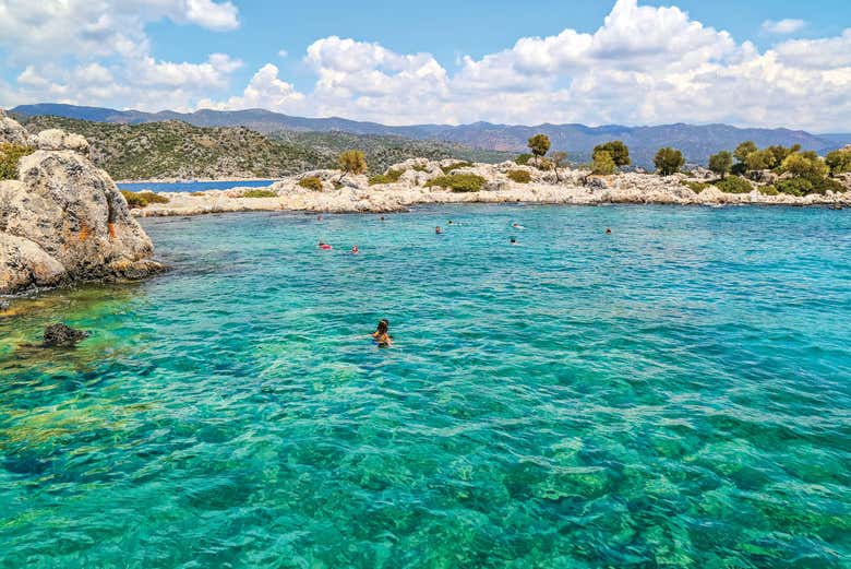 Un piacevole bagno a Burc Bay