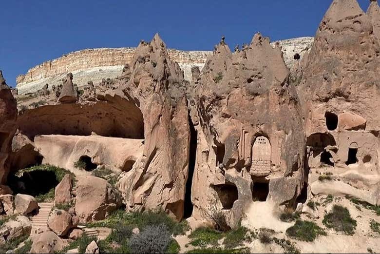 Explore the famous fairy chimneys of Cappadocia