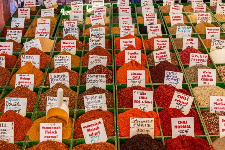 Especias en el bazar de Manavgat
