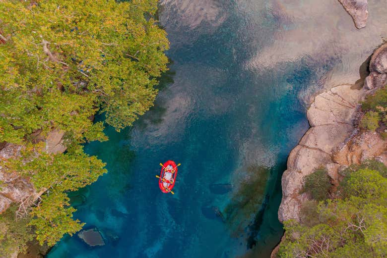 Vista aerea del fiume Koprucay
