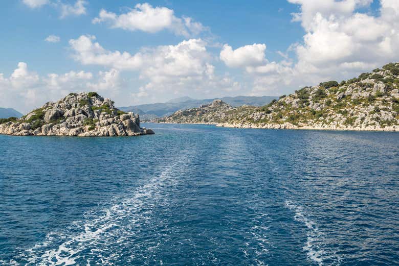 Balade en bateau sur les eaux d'Antalya