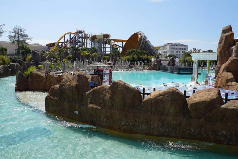 Parque aquático no The Land of Legends