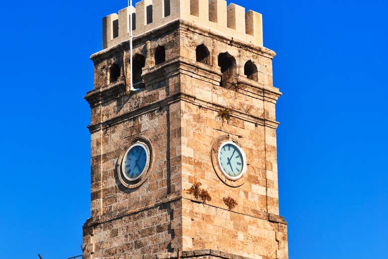 Vista detalle de la Torre del Reloj