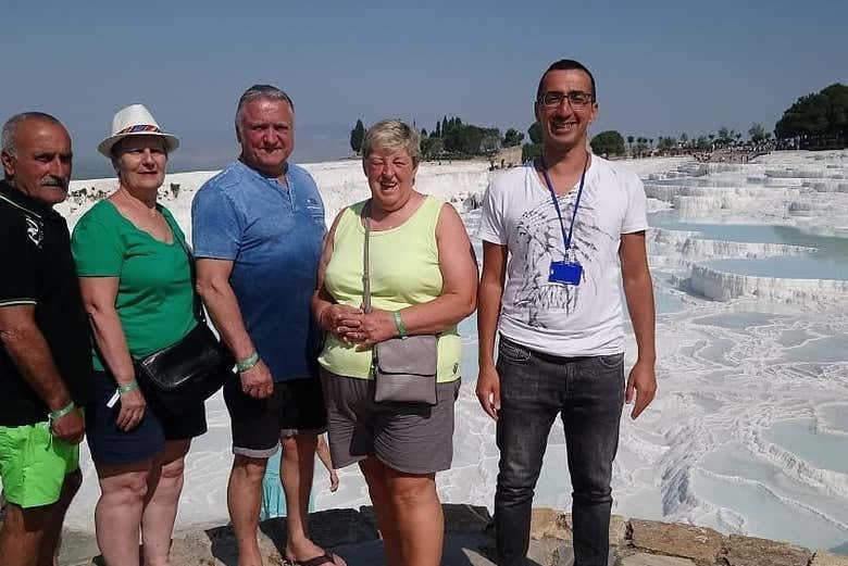 Durante il tour di Pamukkale