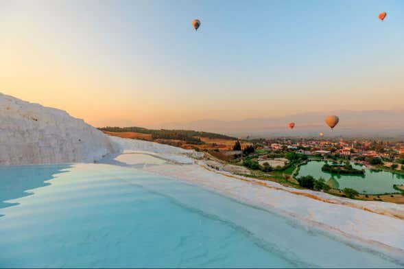 Pamukkale & Hierapolis Day Trip + Hot Air Balloon Ride