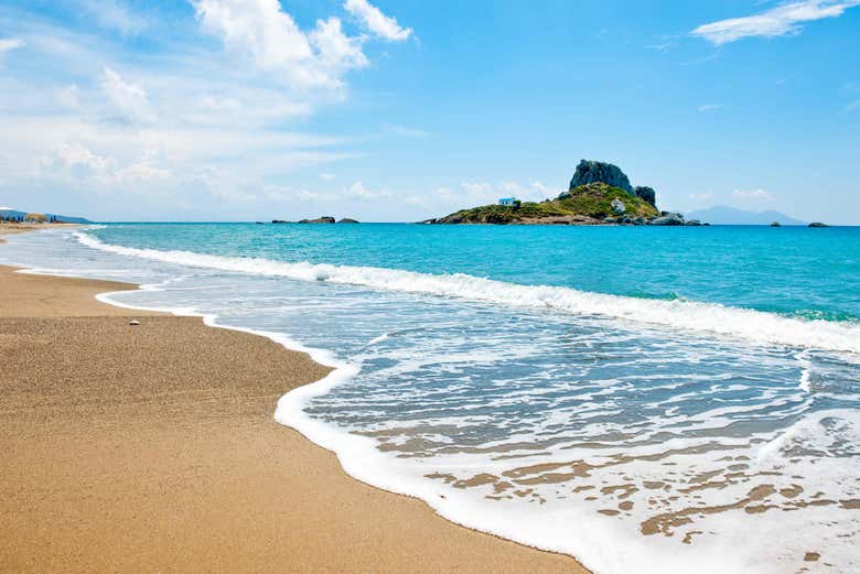 Disfrutando de un día de playa