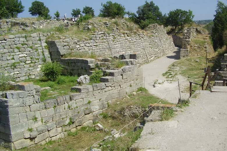 Le mura della città di Troia