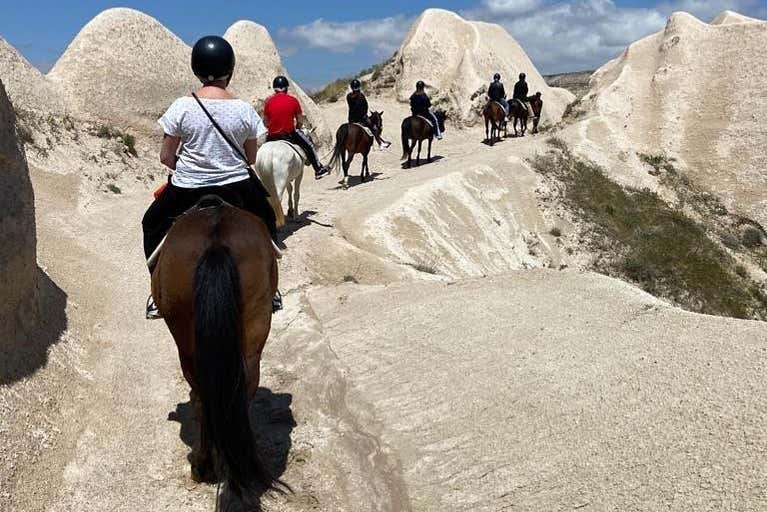 Visite à cheval des paysages de la Cappadoce