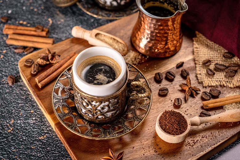Café pronto para ser degustado