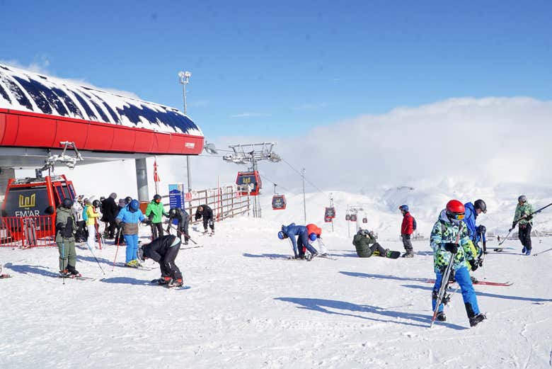 Une journée de ski sur le mont Erciyes