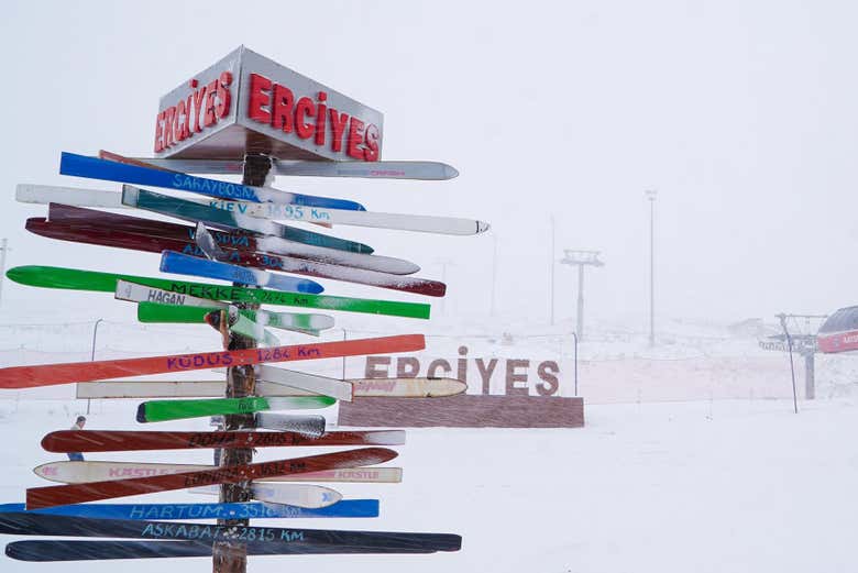Neige sur le mont Erciyes