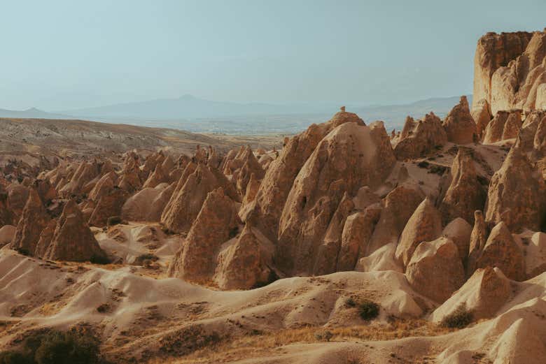 Formaciones geológicas del norte de Capadocia