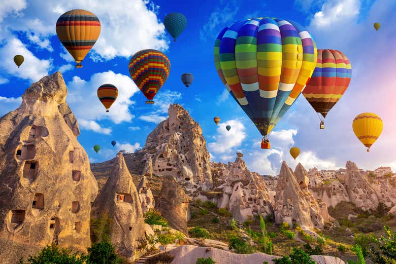 Sobrevolando la Capadocia