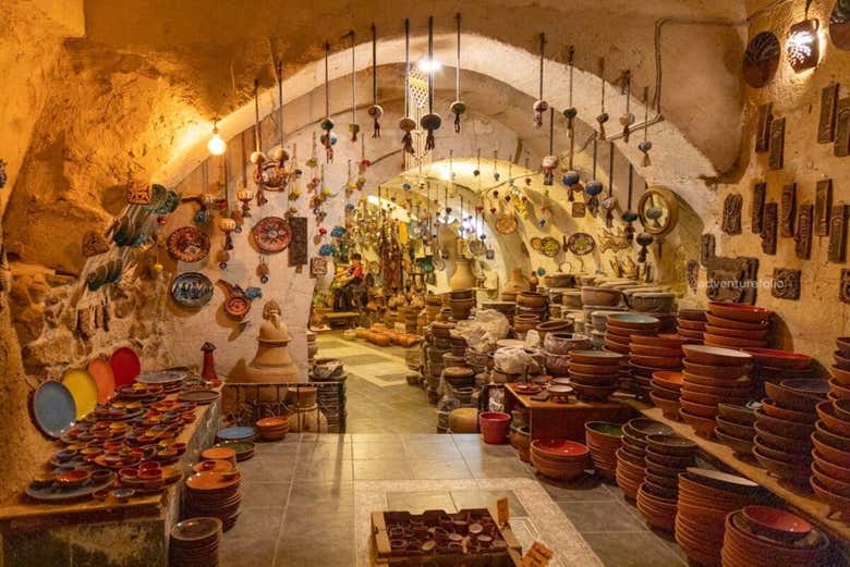 Loja de cerâmica em Avanos