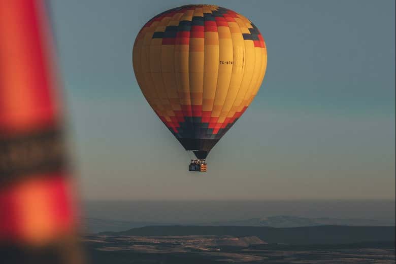 Vista del paseo en globo por el valle de Çat