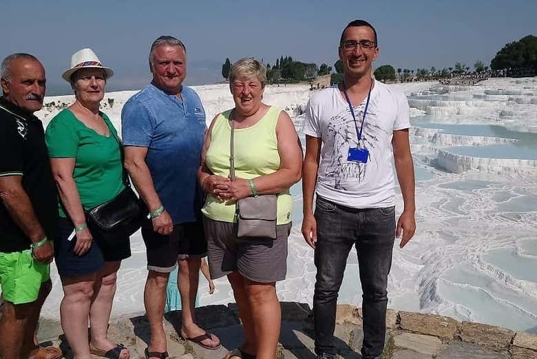 Group of tourists in Pamukkale