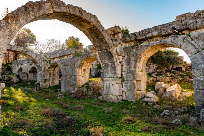 Constructions en ruines à Tlos