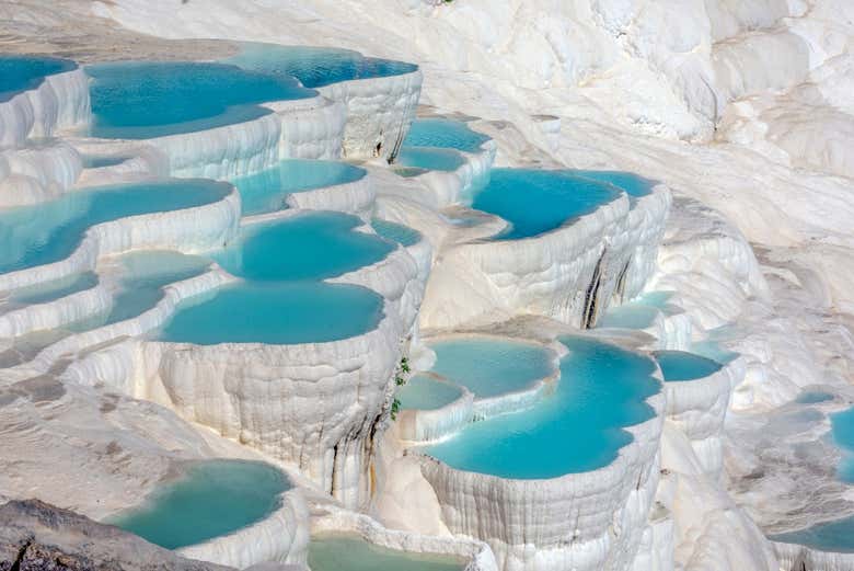 Vue sur les terrasses de Pamukkale