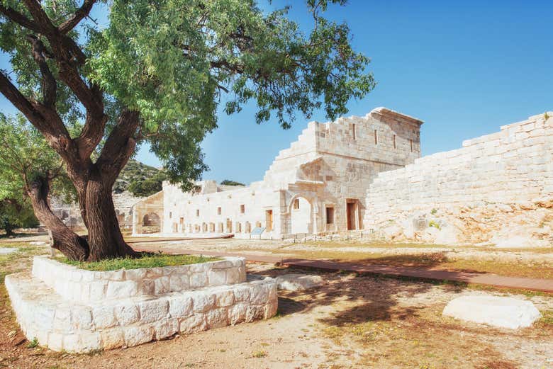 Antiguas murallas de la ciudad de Troya