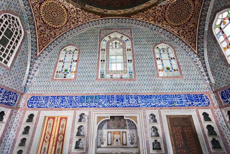 Decoração interior do Palácio de Topkapi