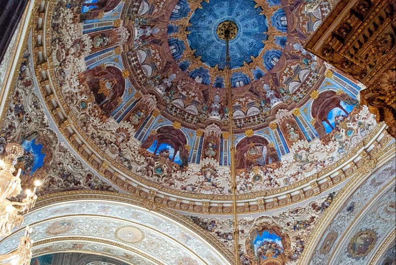 Una cúpula del Palacio de Dolmabahçe