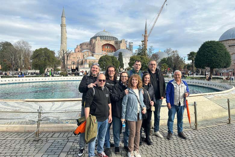 Foto di gruppo durante il tour