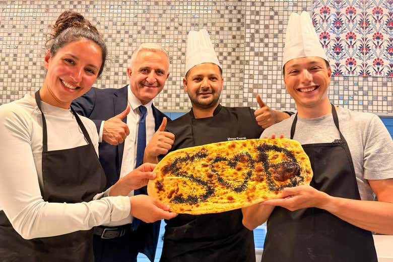 Prepararemos un Fındık Lahmacun, la típica pizza turca