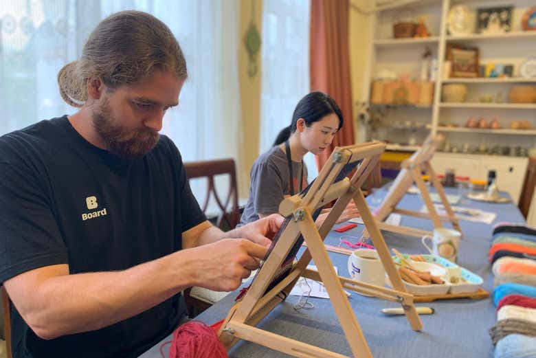 Tejiendo alfombras tradicionales en Estambul 