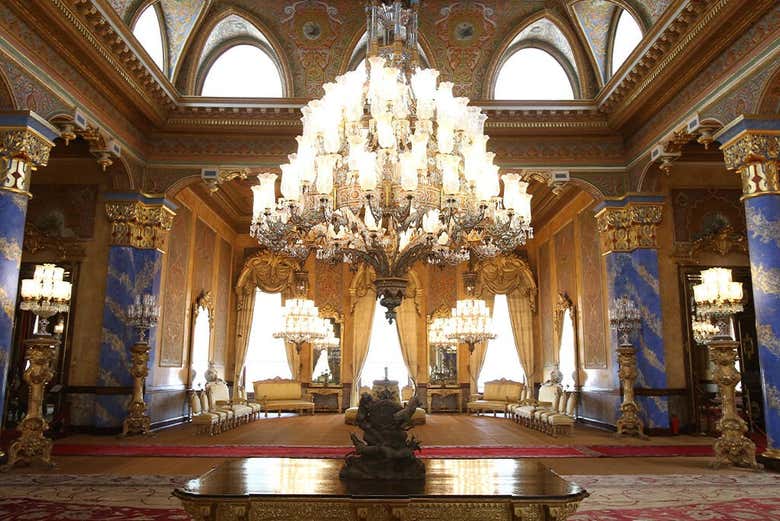 Las lámparas de cristal de Bohemia del Palacio de Beylerbeyi