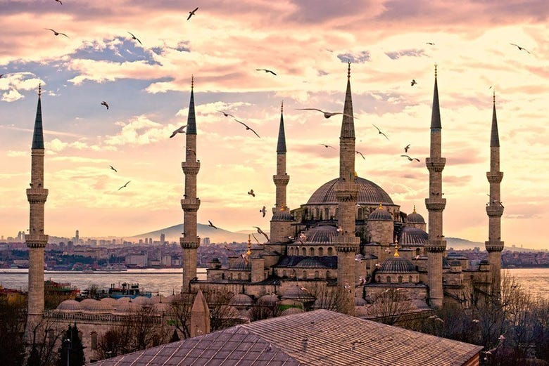 The Blue Mosque, one of Istanbul's most iconic the temples