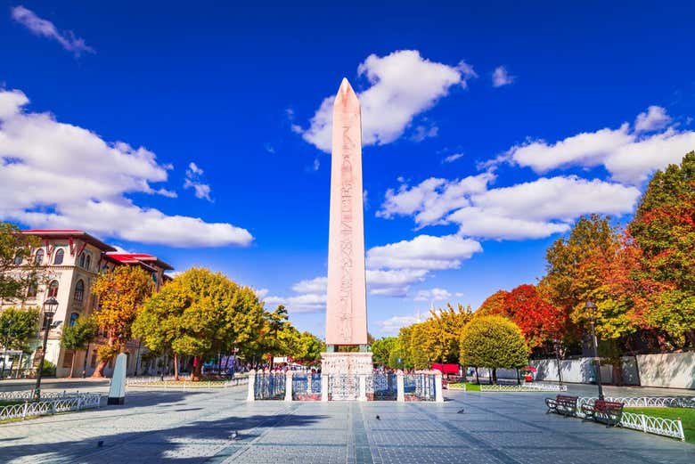 Obelisco en el antiguo hipódromo romano