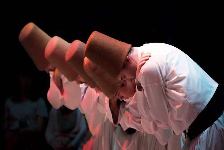 Dervishes during the sufi dance