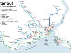 Public transport map