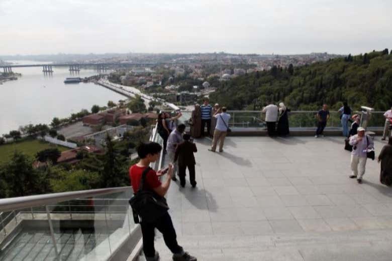 Vue aérienne sur le Bosphore